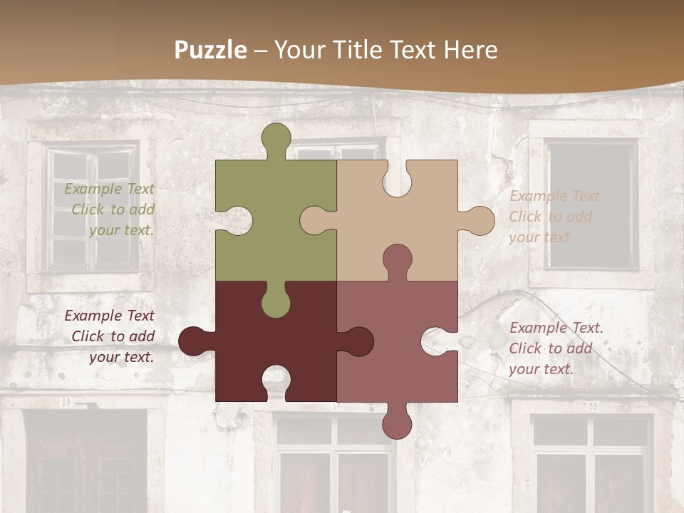 Facade Urban Abandoned PowerPoint Template