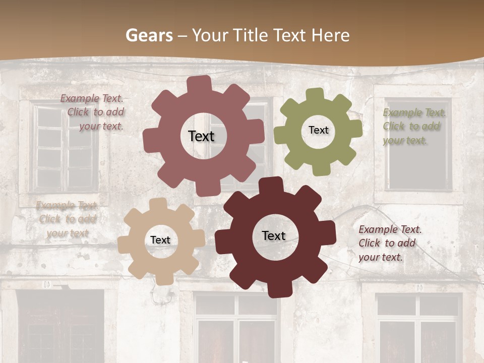 Facade Urban Abandoned PowerPoint Template