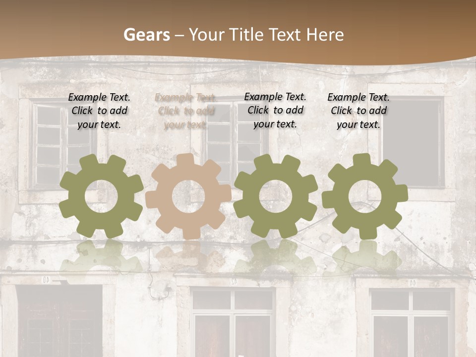 Facade Urban Abandoned PowerPoint Template