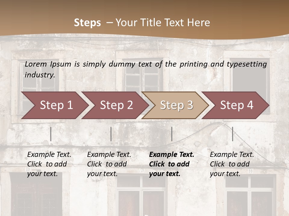 Facade Urban Abandoned PowerPoint Template