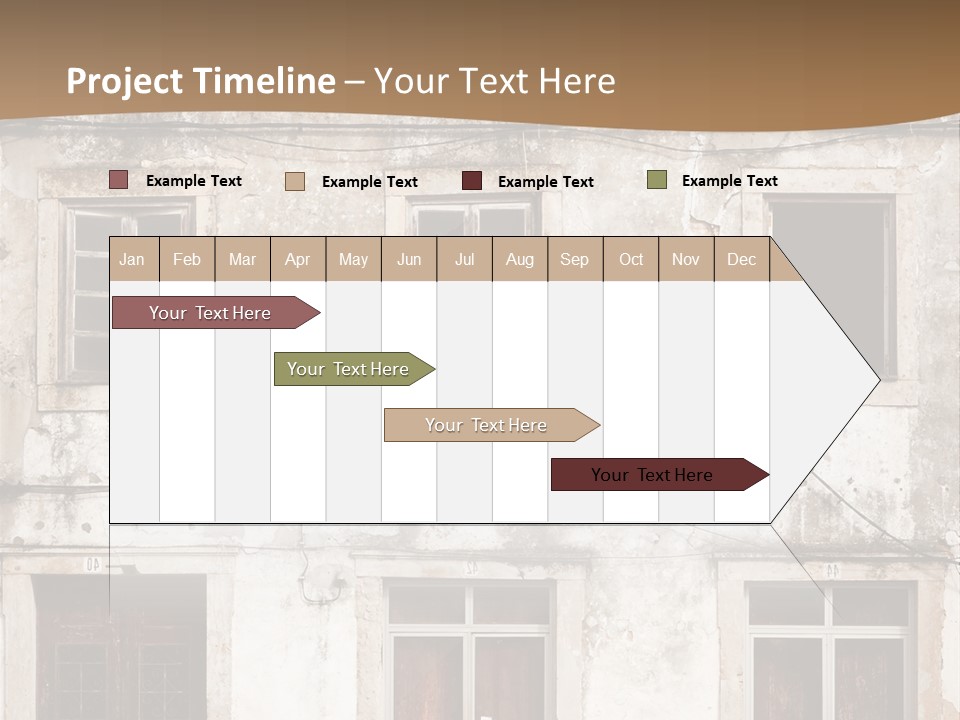 Facade Urban Abandoned PowerPoint Template