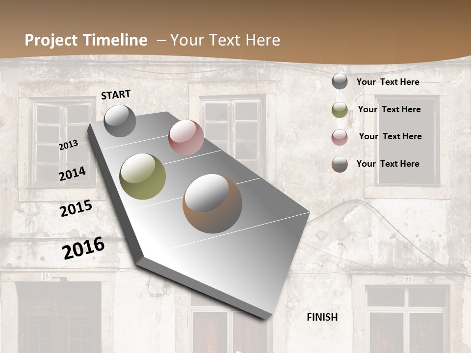Facade Urban Abandoned PowerPoint Template