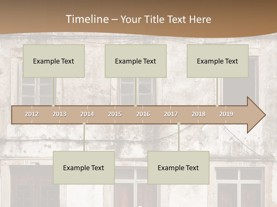 Facade Urban Abandoned PowerPoint Template