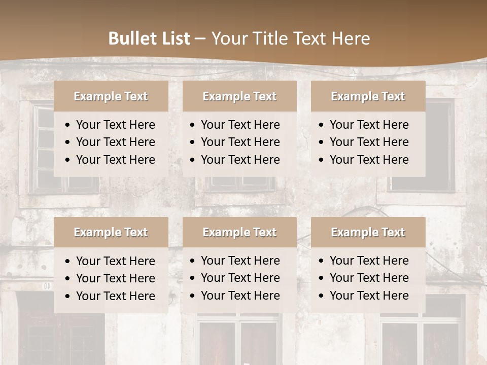 Facade Urban Abandoned PowerPoint Template