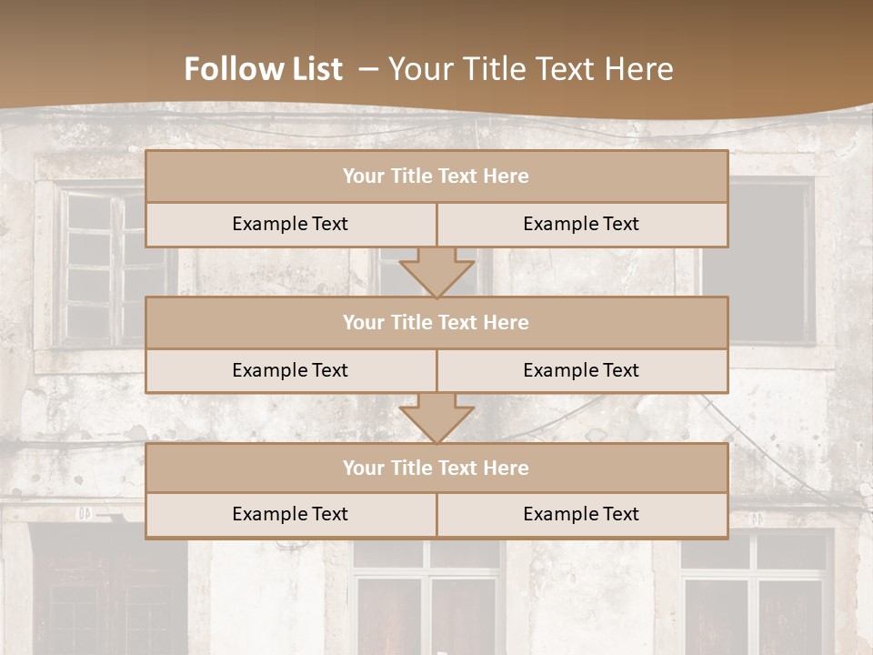 Facade Urban Abandoned PowerPoint Template