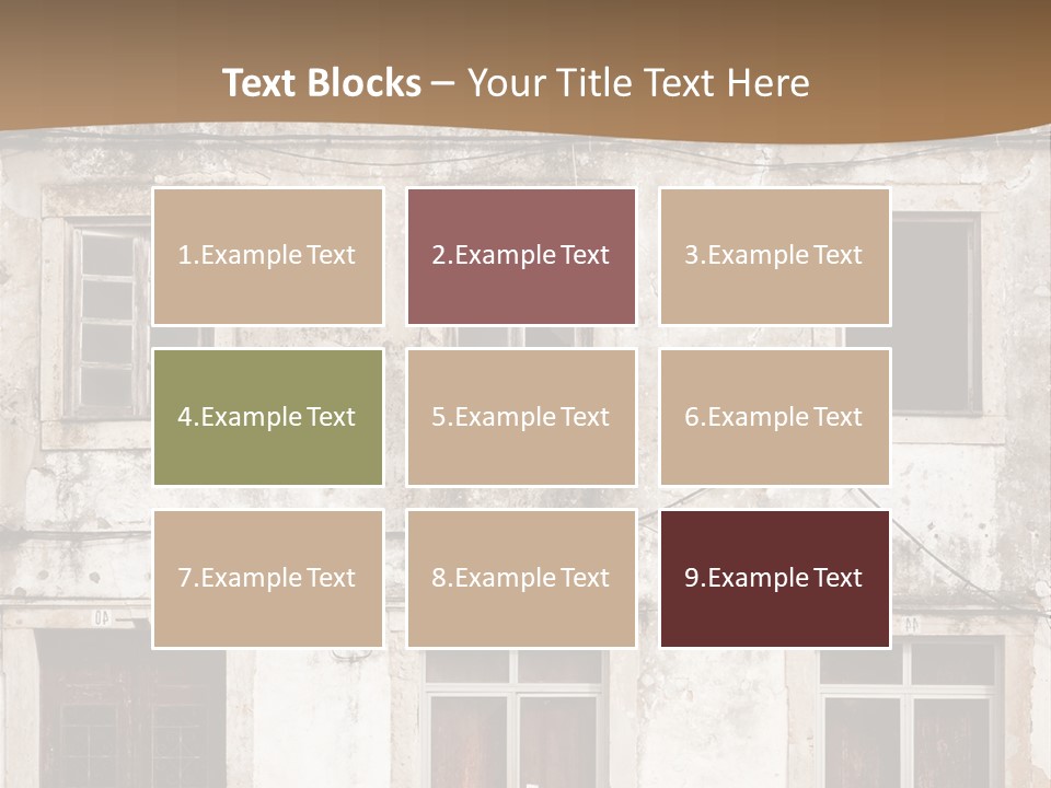 Facade Urban Abandoned PowerPoint Template