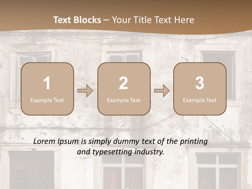 Facade Urban Abandoned PowerPoint Template