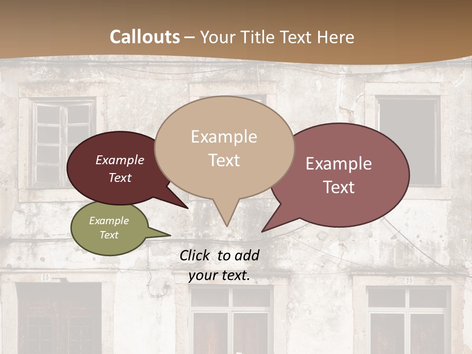 Facade Urban Abandoned PowerPoint Template