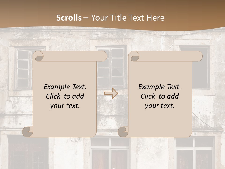 Facade Urban Abandoned PowerPoint Template