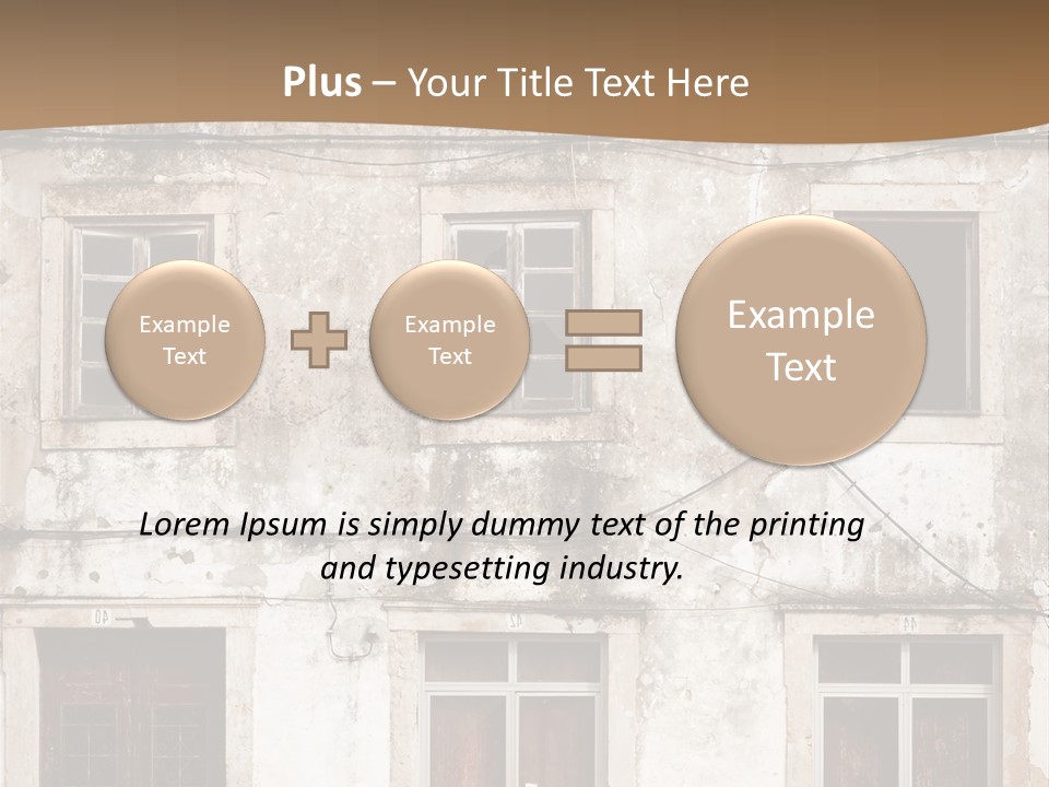 Facade Urban Abandoned PowerPoint Template