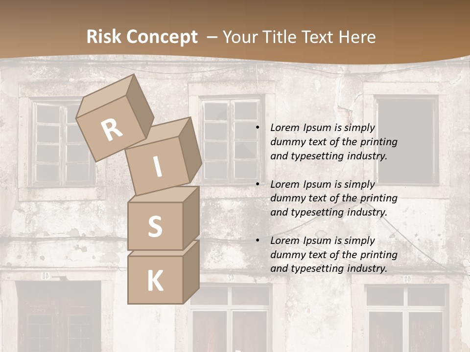 Facade Urban Abandoned PowerPoint Template