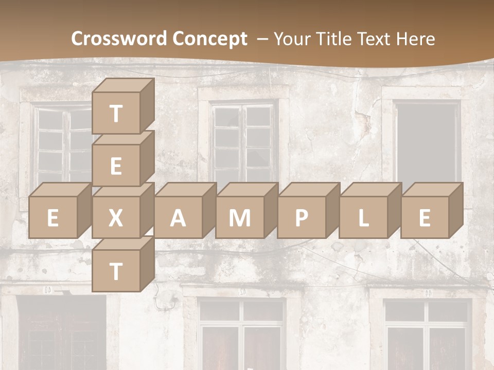 Facade Urban Abandoned PowerPoint Template