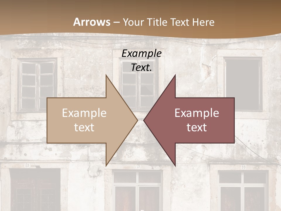 Facade Urban Abandoned PowerPoint Template