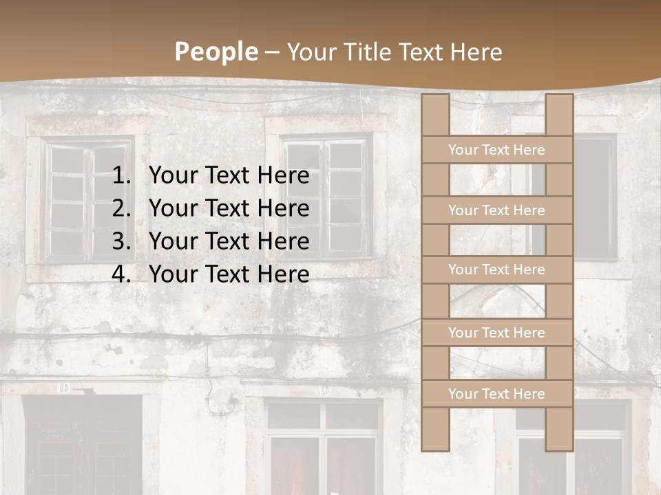 Facade Urban Abandoned PowerPoint Template