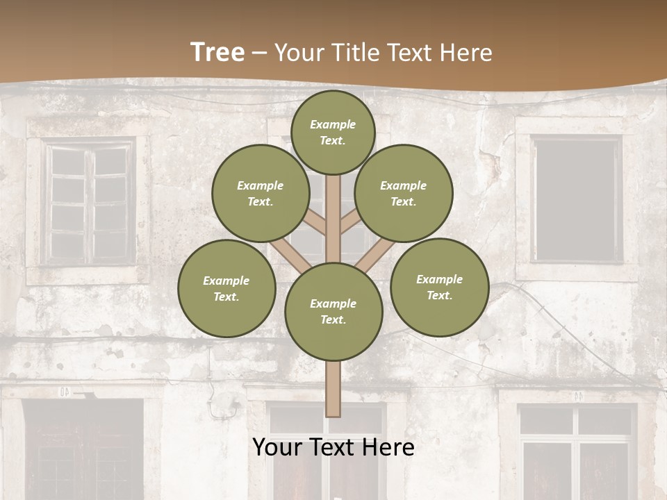 Facade Urban Abandoned PowerPoint Template