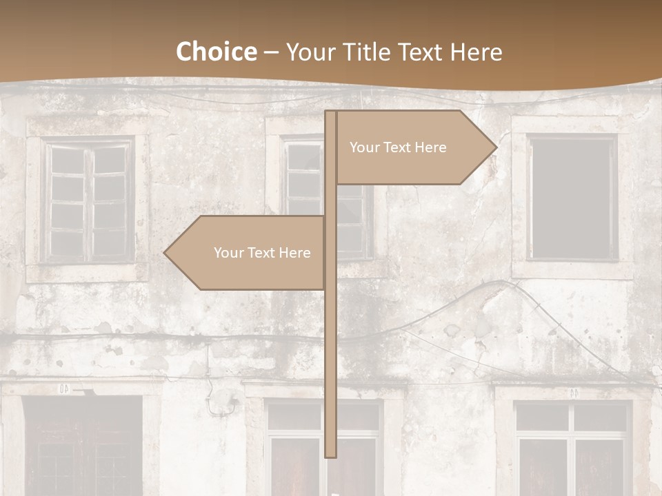 Facade Urban Abandoned PowerPoint Template