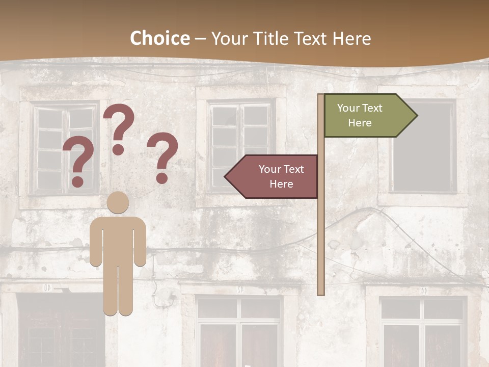 Facade Urban Abandoned PowerPoint Template