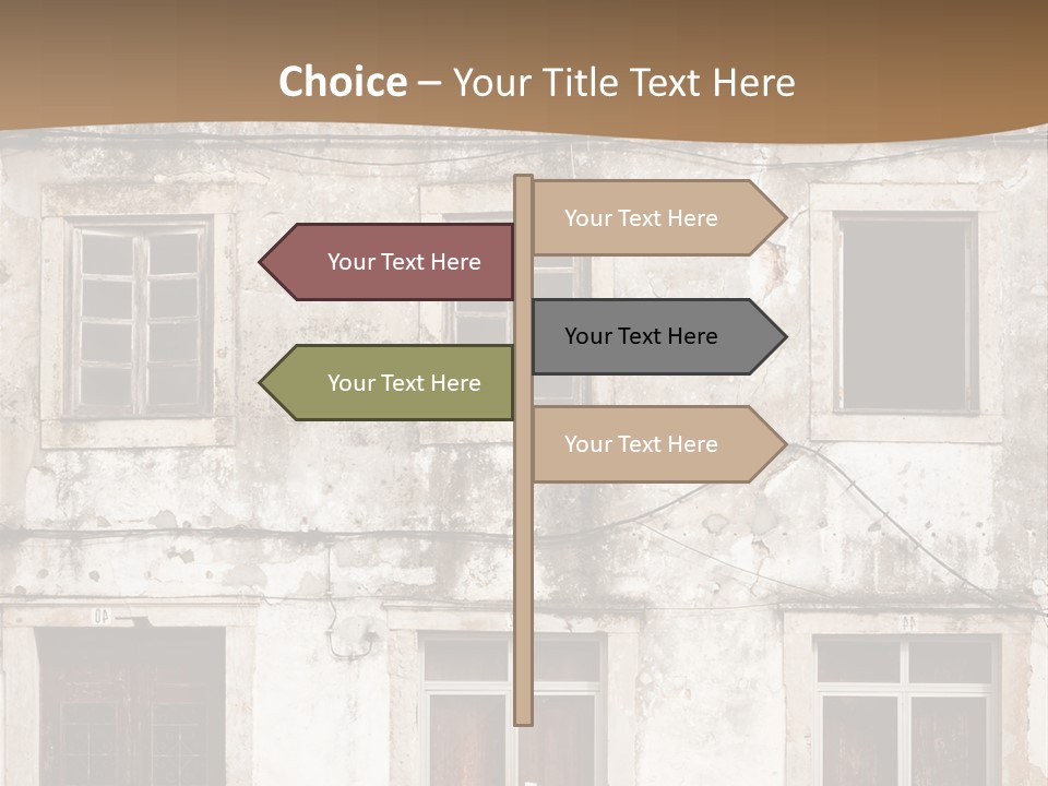Facade Urban Abandoned PowerPoint Template