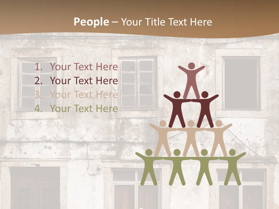 Facade Urban Abandoned PowerPoint Template