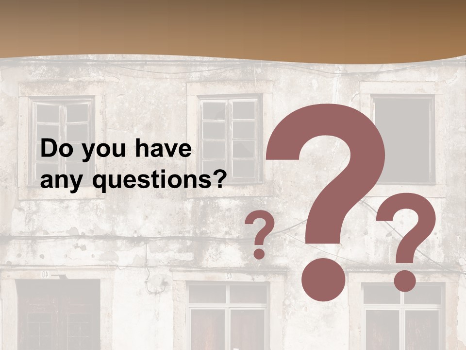 Facade Urban Abandoned PowerPoint Template