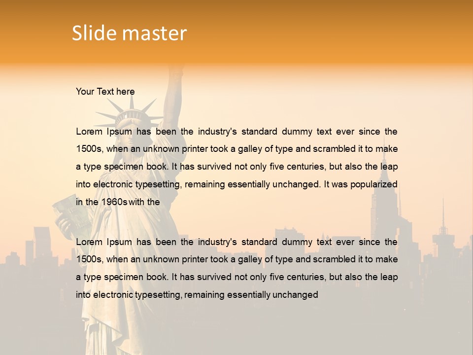 Center River American PowerPoint Template