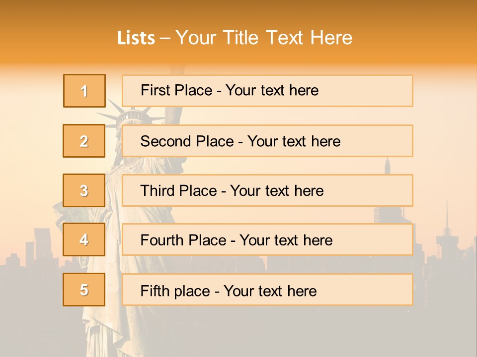 Center River American PowerPoint Template