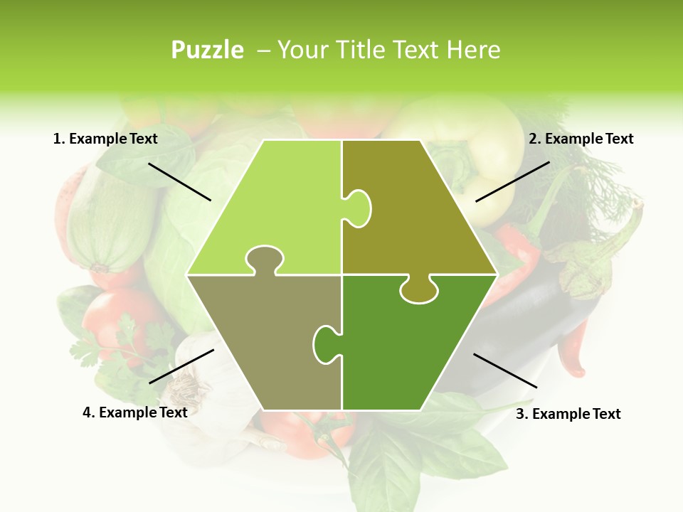 Isolated Orange Organic PowerPoint Template