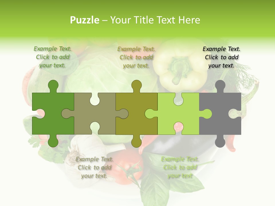 Isolated Orange Organic PowerPoint Template