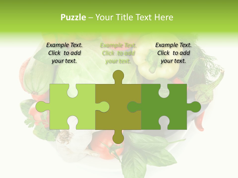 Isolated Orange Organic PowerPoint Template