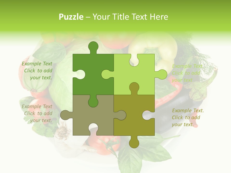 Isolated Orange Organic PowerPoint Template