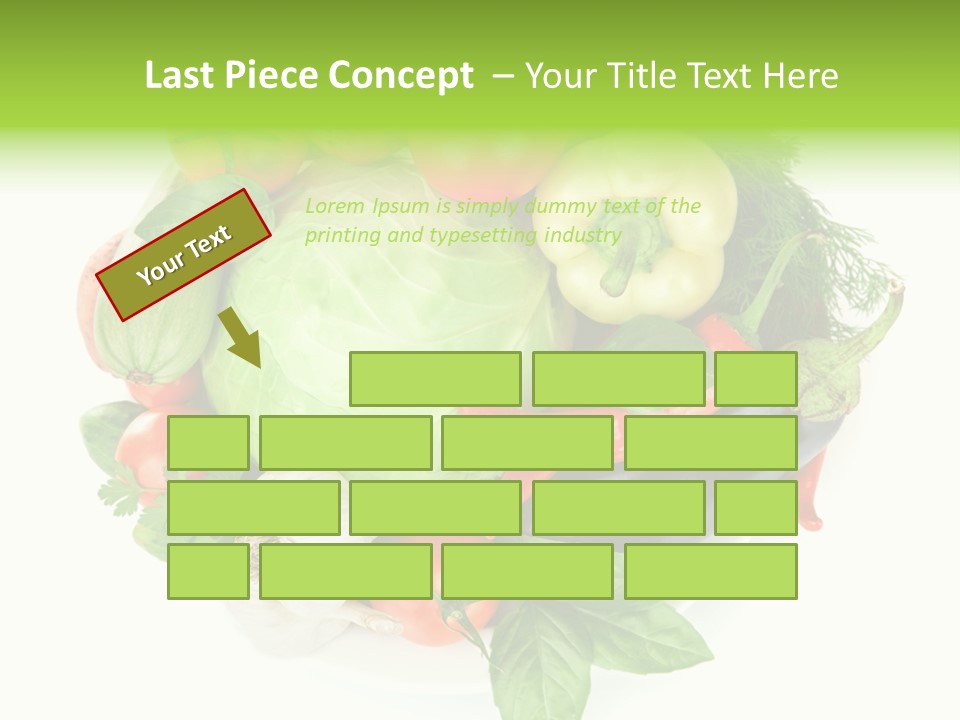 Isolated Orange Organic PowerPoint Template