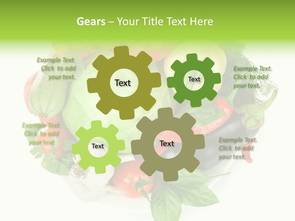 Isolated Orange Organic PowerPoint Template