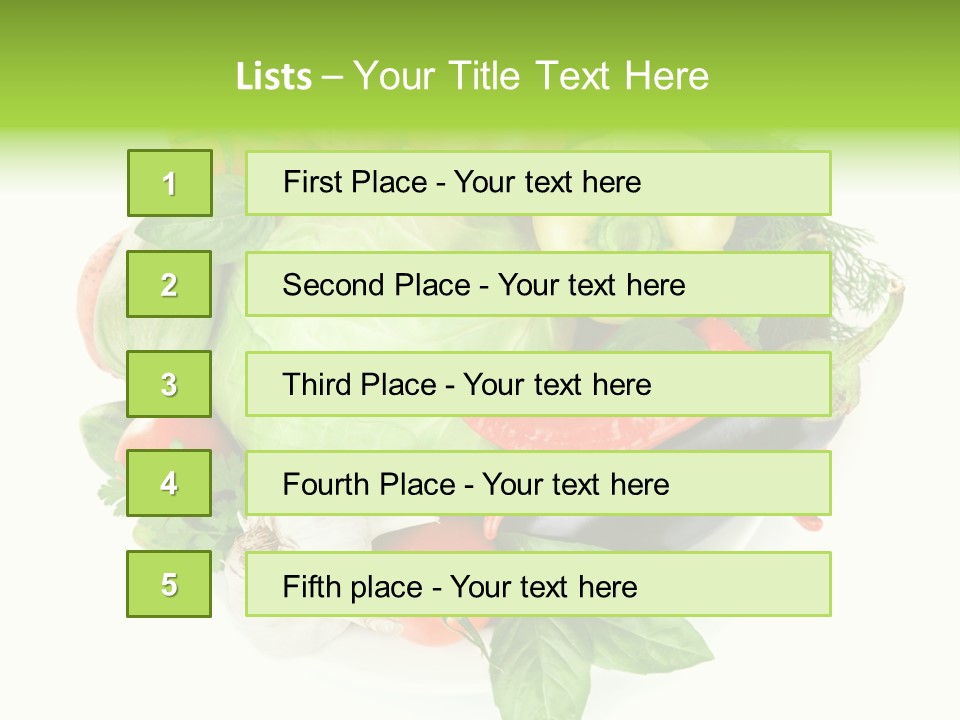 Isolated Orange Organic PowerPoint Template