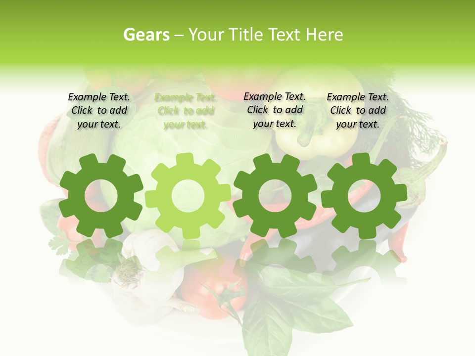 Isolated Orange Organic PowerPoint Template