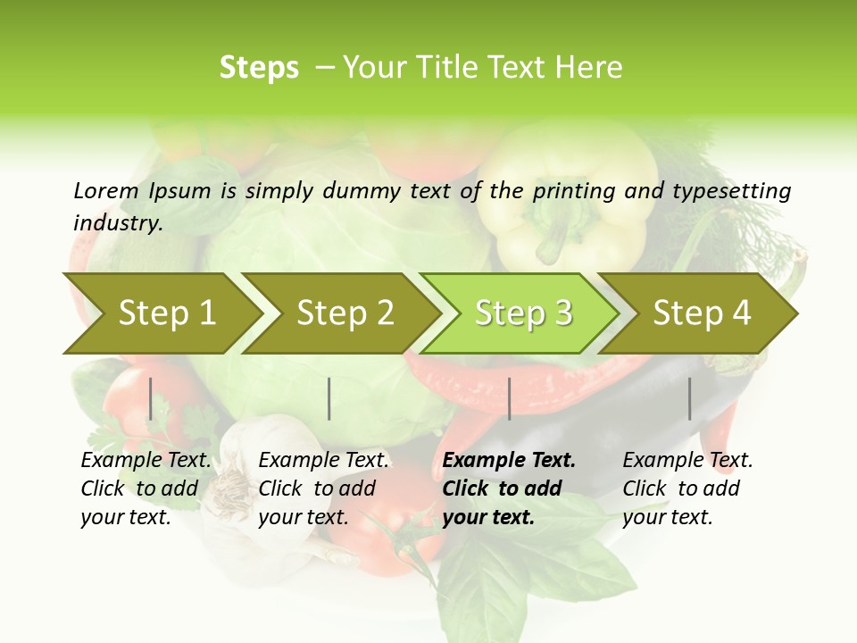 Isolated Orange Organic PowerPoint Template