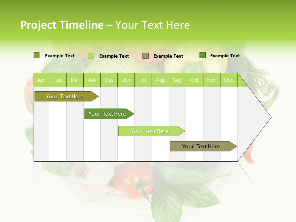 Isolated Orange Organic PowerPoint Template