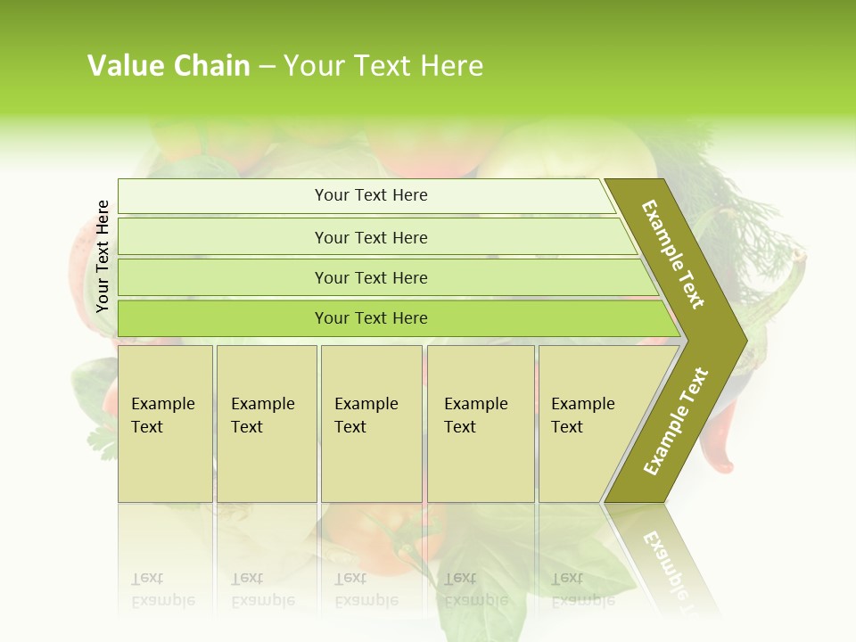 Isolated Orange Organic PowerPoint Template