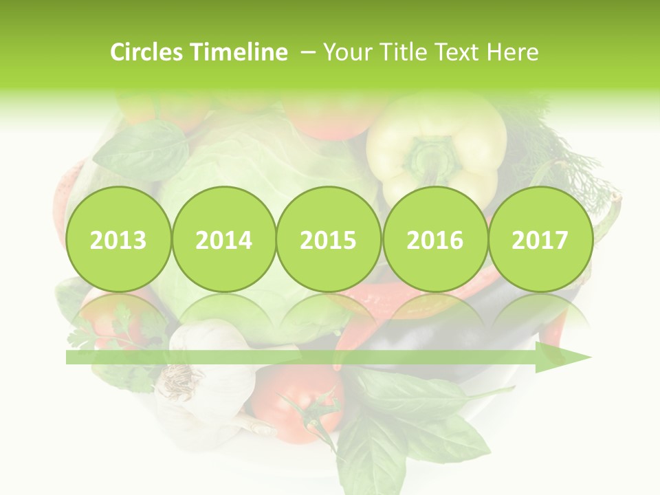 Isolated Orange Organic PowerPoint Template