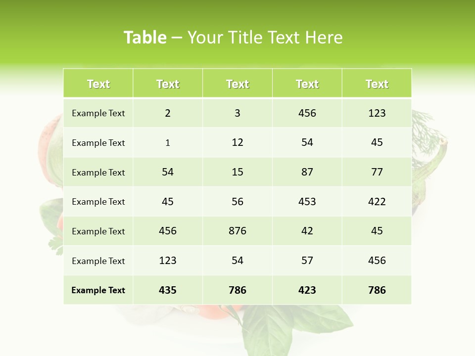 Isolated Orange Organic PowerPoint Template