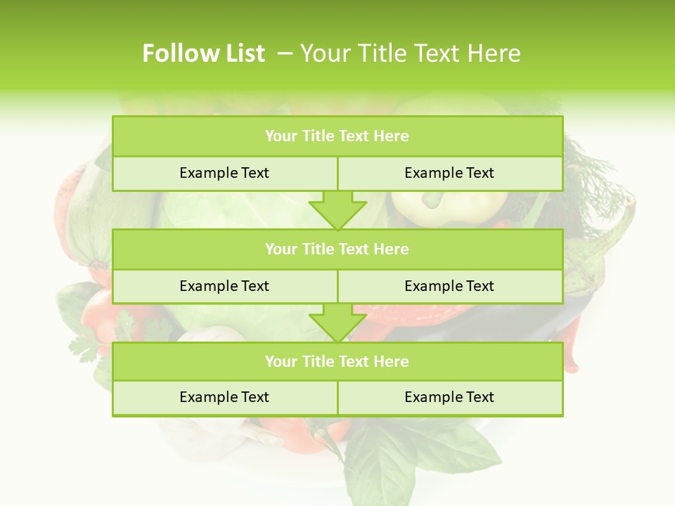Isolated Orange Organic PowerPoint Template