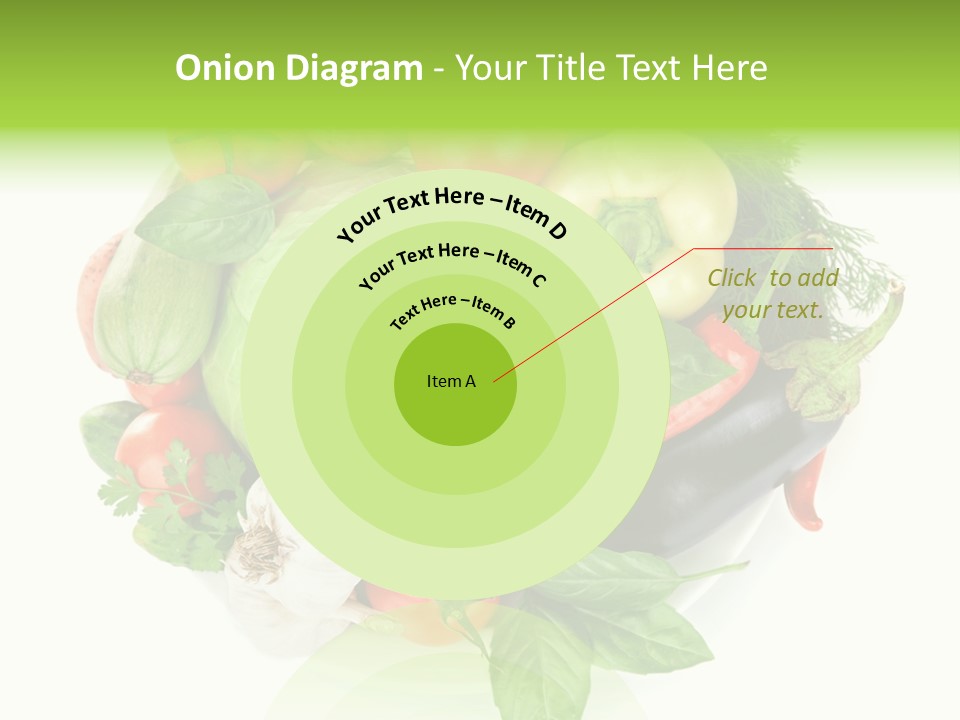 Isolated Orange Organic PowerPoint Template