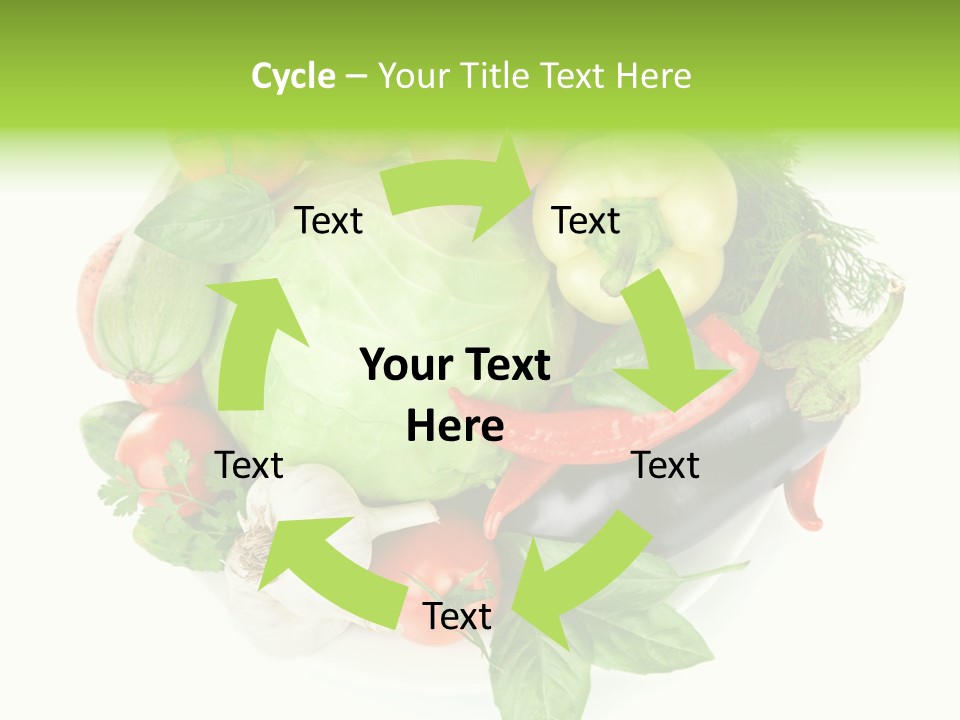 Isolated Orange Organic PowerPoint Template