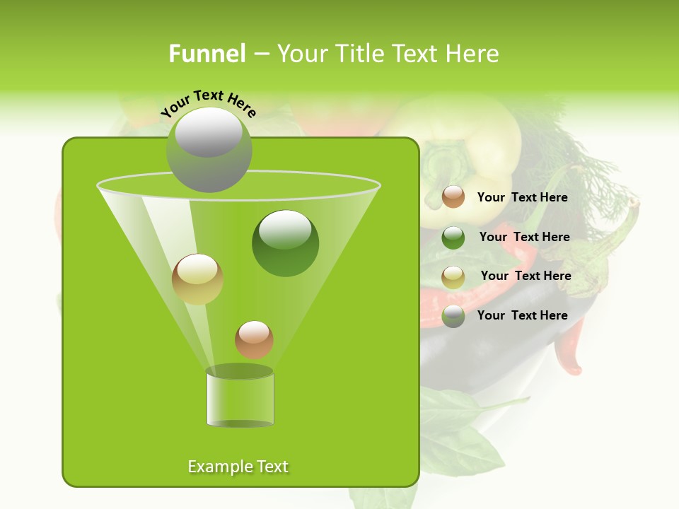 Isolated Orange Organic PowerPoint Template