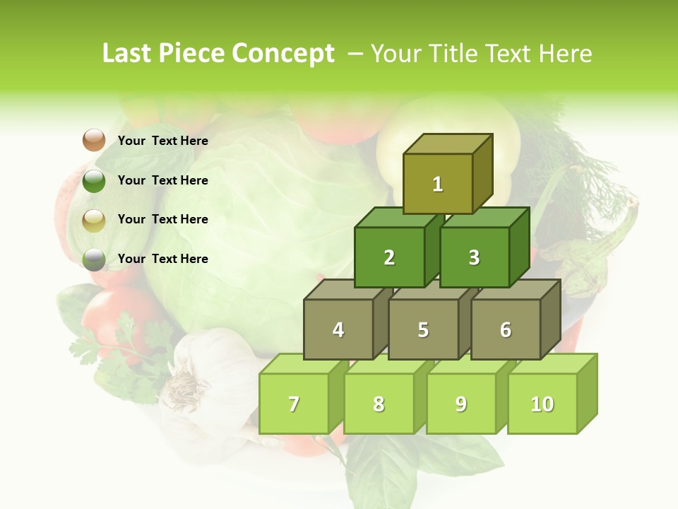 Isolated Orange Organic PowerPoint Template