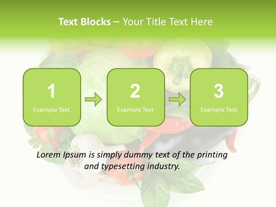 Isolated Orange Organic PowerPoint Template