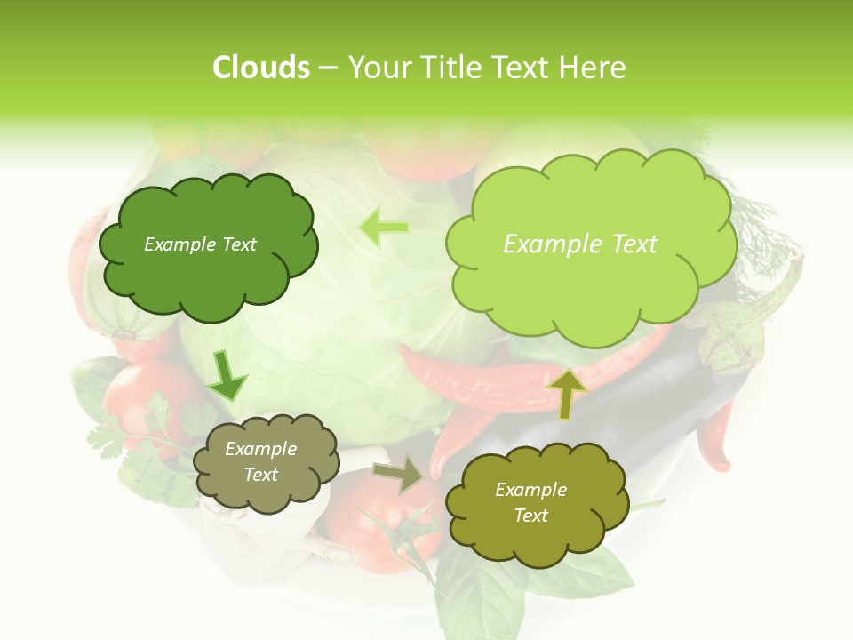 Isolated Orange Organic PowerPoint Template