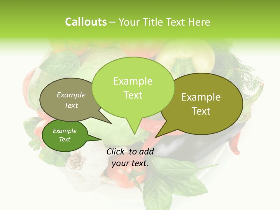 Isolated Orange Organic PowerPoint Template