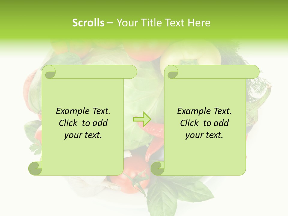 Isolated Orange Organic PowerPoint Template
