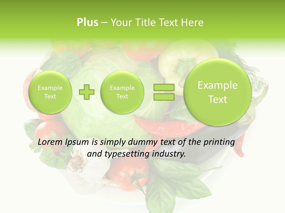 Isolated Orange Organic PowerPoint Template