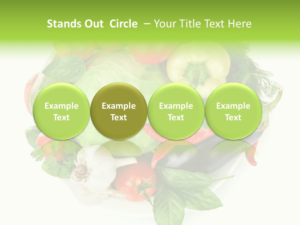 Isolated Orange Organic PowerPoint Template